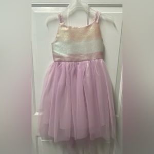 Pink Fancy Dress size 4-5 XS high low hem tulle skirt NWT Cat & Jack